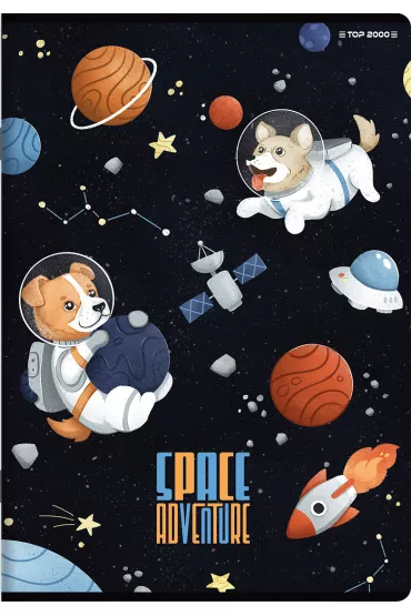 Top-2000 Zeszyt A5 Space Adventure linia podwjna 16 kartek