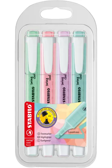 Stabilo Zakre�lacz Swing Cool etui Pastel 4 szt.
