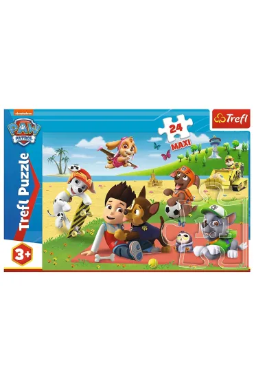 Puzzle maxi 24 el. Psi Patrol, Zabawa na kocu Trefl