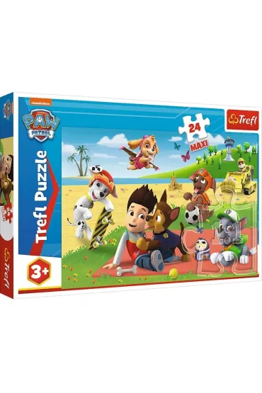 Puzzle maxi 24 el. Psi Patrol, Zabawa na kocu Trefl