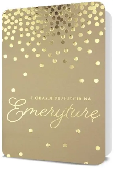 Pan Dragon Karnet B6 HM-200 Emerytura, z�ote kropki - bez tekstu HM-200-2565