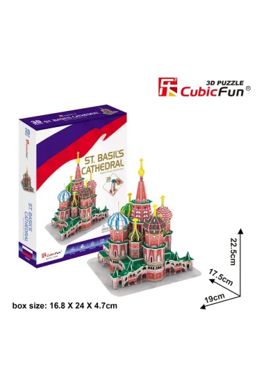 Puzzle 3D 92 el. Katedra �w. Wasyla Cubic Fun