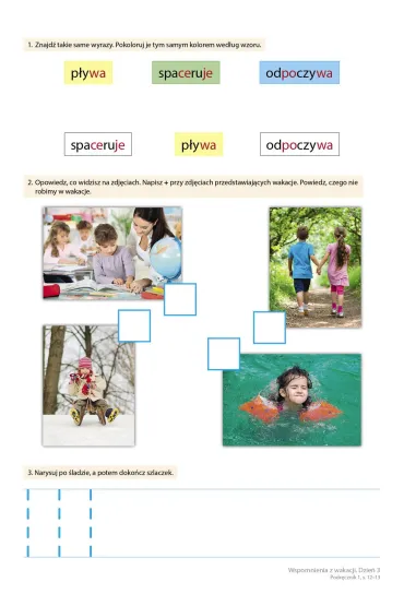 Ja i m�j �wiat 3. Lekcje dla uczni�w z autyzmem i specjalnymi potrzebami edukacyjnymi. Karty pracy