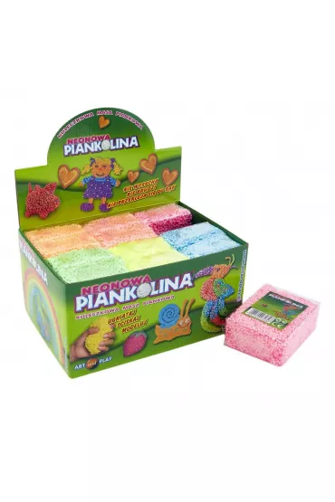 Piankolina neonowe 12 kostek ART AND PLAY