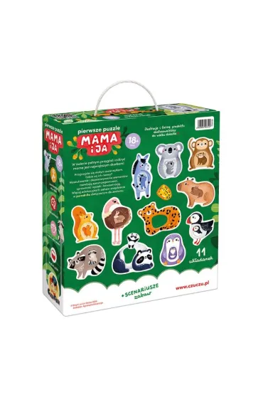 CzuCzu Pierwsze puzzle Mama i ja 18 m.  dwuelementowe uk�adanki Bright Junior Media
