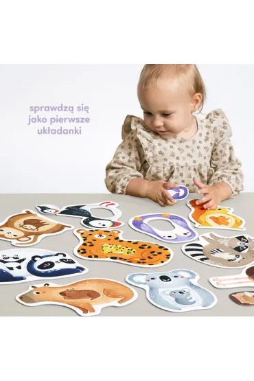 CzuCzu Pierwsze puzzle Mama i ja 18 m.  dwuelementowe uk�adanki Bright Junior Media