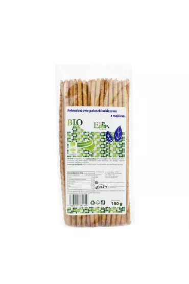 Paluszki Bio Paluszki orkiszowe pe�noziarniste z makiem 150 g Bio