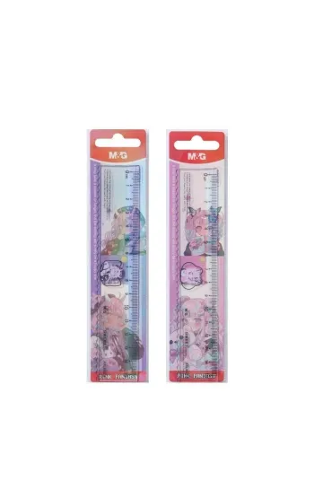 M&G Linijka plastik Manga Pink Fantasy mix 15cm