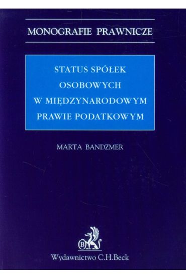 Status spółek osobowych w międzynarodowym prawie podatkowym