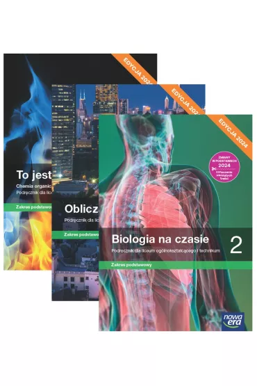 Pakiet podr�cznik�w: To jest chemia, Oblicza geografii, Biologia na czasie. Zakres podstawowy. Liceum i technikum. Klasa 2. Edycja 2024 - Aleksandra Mrzigod, Janusz Mrzigod, Jolanta Holeczek, Krzysztof Wiedermann, Rados�aw Uliszak, Romuald Hassa, Tomasz Rachwa�, Pawe�  Kroh, Anna  Helmin