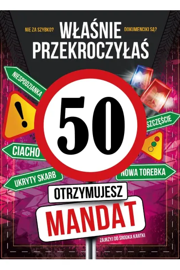 Armin Style KARNET URODZINY 50 B6 Z KOP AS GM-1270 FOL