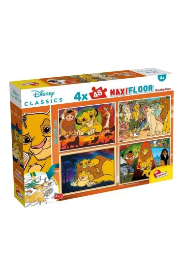 Puzzle 4x48 el. MaxiFloor Disney Kr�l Lew Lisciani