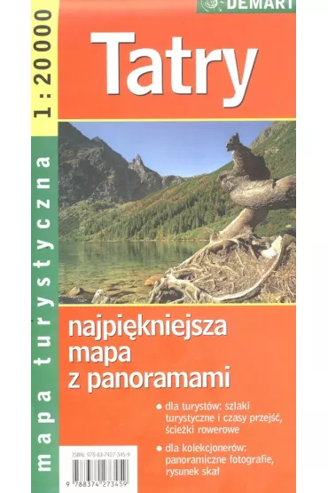 Tatry mapa turystyczna 1:20 000