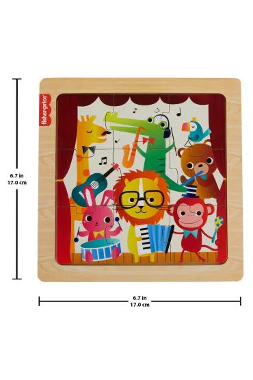 Fisher-Price. Puzzle drewniane HXV18 Mattel