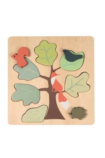 Drewniane puzzle Lisek Egmont Toys