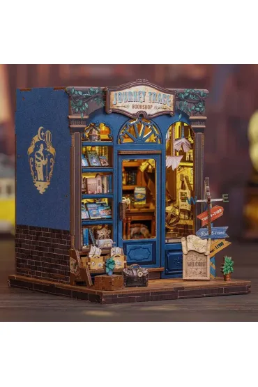 Puzzle Miniaturowy domek mini Book Nook Drzwi do �wiata podr�y Habarri