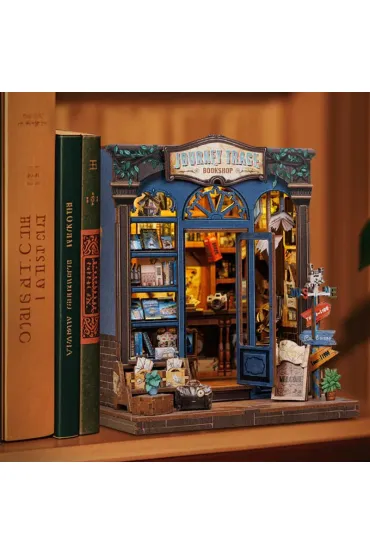 Puzzle Miniaturowy domek mini Book Nook Drzwi do �wiata podr�y Habarri