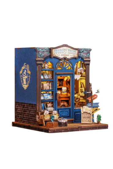 Puzzle Miniaturowy domek mini Book Nook Drzwi do �wiata podr�y Habarri