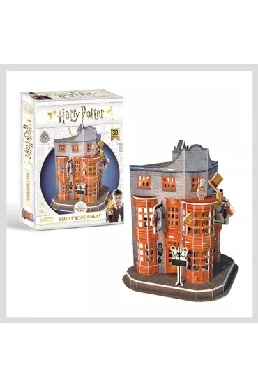 Puzzle 3D 62 el. Magiczne dowcipy Weasley�w na Pok�tnej Cubic Fun