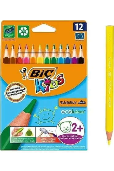 Bic Kredki Kids Evolution Triangle ECO 12 kolor�w
