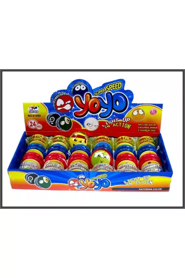 Jo-Jo bu�ka 5.5cm ze �wiat�em Hipo