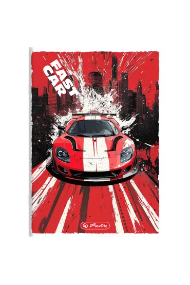 Herlitz Zeszyt A5 Crazy Fast Car z marginesem kratka 32 kartki