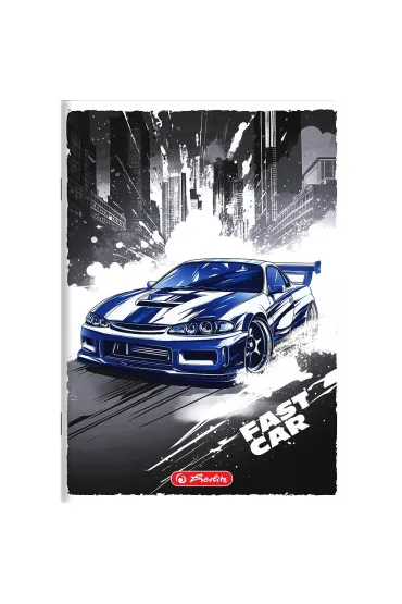Herlitz Zeszyt A5 Crazy Fast Car z marginesem kratka 32 kartki