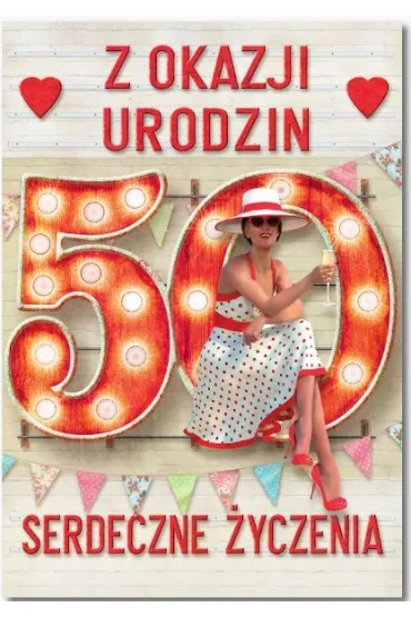 Trend Kartka okoliczno�ciowa Urodziny 50 MF33