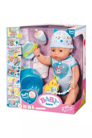 BABY born - Lalka interaktywna Soft Touch Ch�opiec 43 cm Zapf