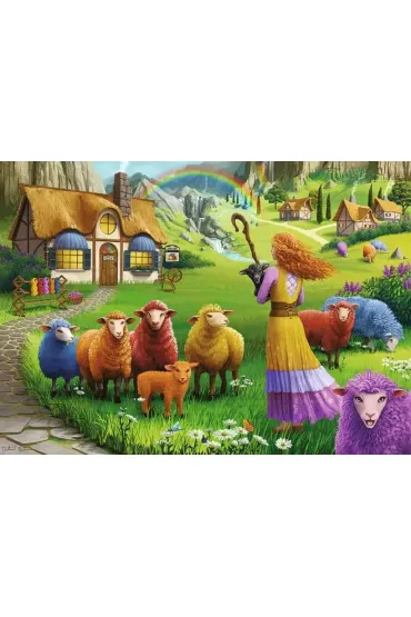 Puzzle 1000 el. Kolorowa we�na Ravensburger