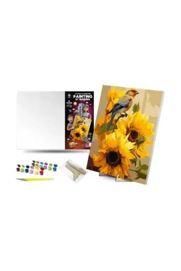 Qbee Malowanie po numerach - Zi�ba na psiance 40x50cm
