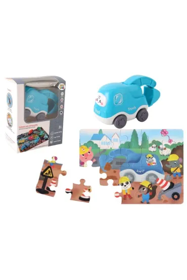 Auto puzzle Przygoda drogowa koparka Pro Kids