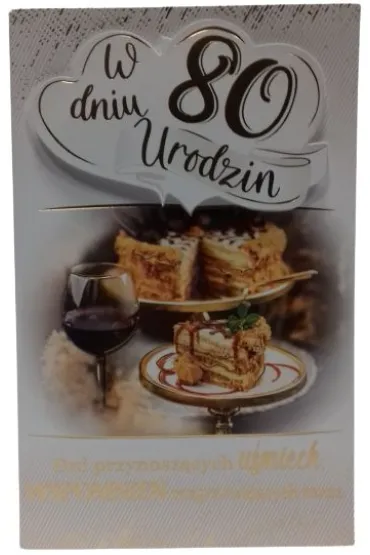 AbCard Kartka okoliczno�ciowa Urodziny 80