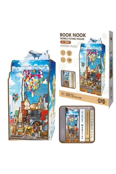 Puzzle Ksi��kowy zak�tek lataj�cy domek Askato
