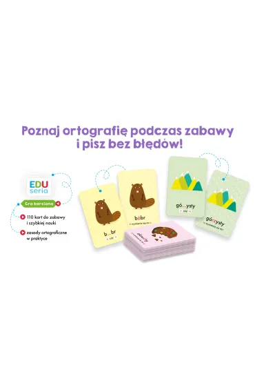 EDUseria. Ortografia. Gra karciana Kapitan Nauka - Bo�ena Dybowska