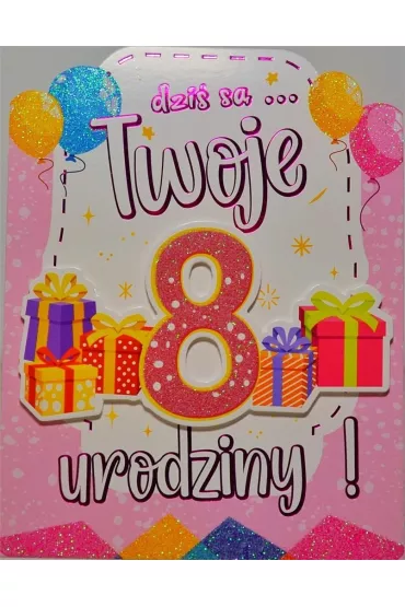 Yeku Karnet Urodziny 8
