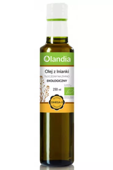 Olandia Olej z lnianki toczony na zimno 250 ml Bio