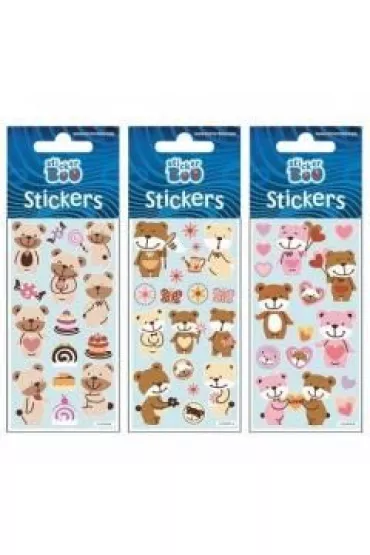 Sticker Boo Naklejki silver Misie 3