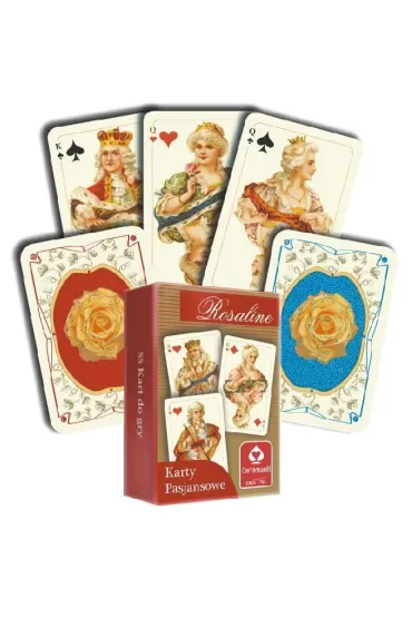 Karty pasjansowe. Rosaline 1x55 listk�w Cartamundi