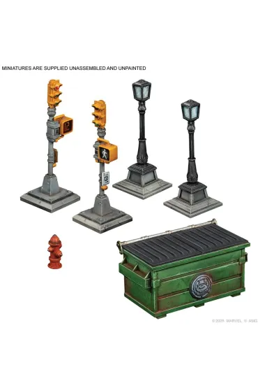Marvel: Crisis Protocol - NYC City Block - Terrain Collection Atomic Mass Games