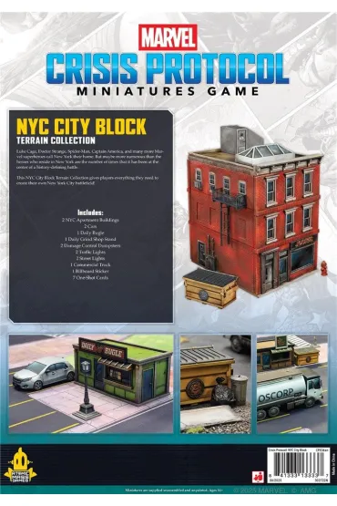 Marvel: Crisis Protocol - NYC City Block - Terrain Collection Atomic Mass Games