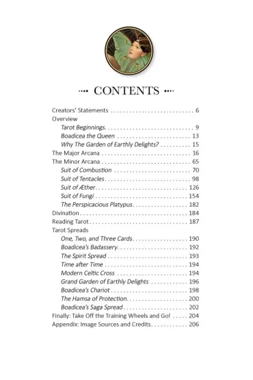 Boadicea's Tarot of Earthly Delights, Tarot ziemskich rozkoszy Boadicei, karty do wr�enia - Caroline  Kenner
