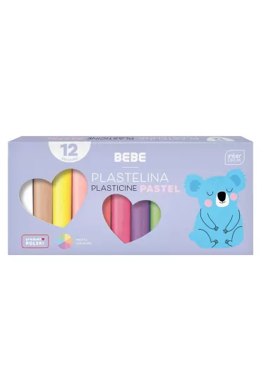 Interdruk Plastelina B&B Pastel 12 szt.