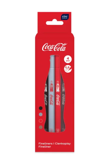 Interdruk Cienkopisy 0,8mm Coca-Cola 4 kolory