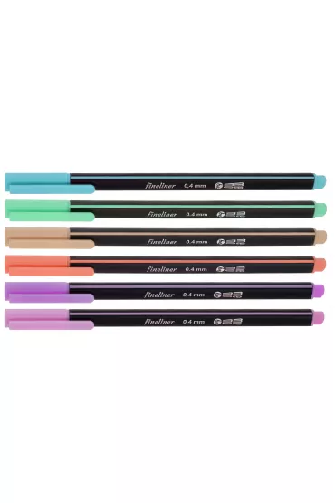 MemoBe Cienkopisy pastel 0.4mm