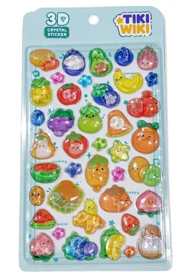 Kiddisvit Naklejki 3D Crystal Owoce
