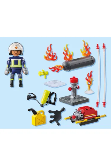 Playmobil Action Heroes Stra�ak z pomp� wodn� 71826