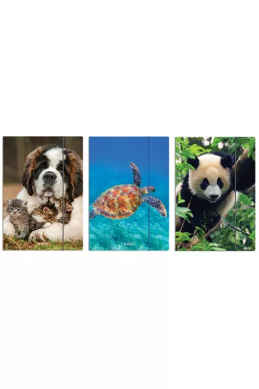 Herlitz Teczka A4 rysunkowa z gumk� Animals
