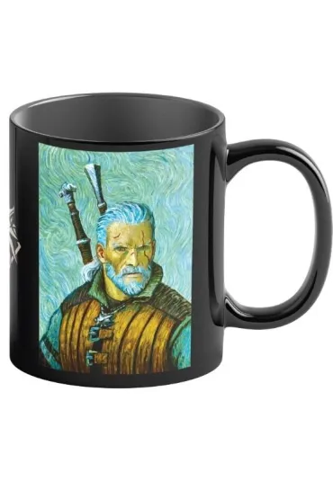 Wied�min Kubek 450ml Game Art Chronicles The Witcher Geralt Van Gogh Mug