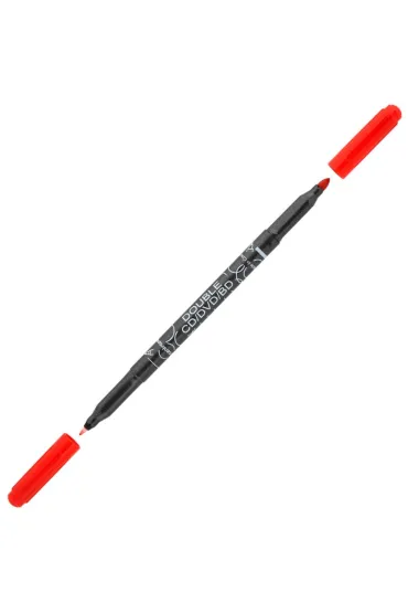 Centropen Marker dwustronny Double CD/DVD/BD czerwony